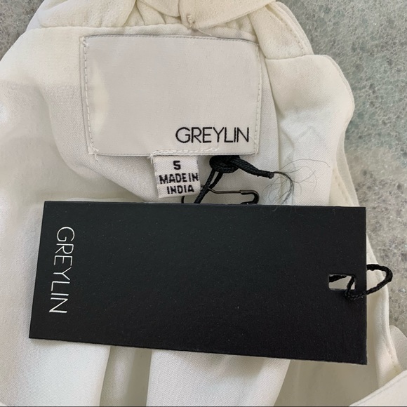 Anthro Greylin Beaded Chevron Racerback Tank Ivory - Picture 12 of 15